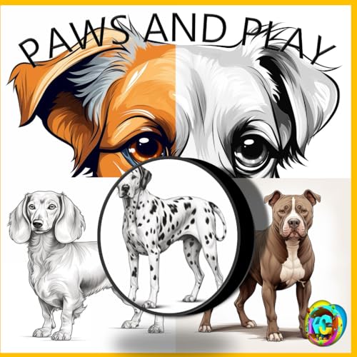 Paws and Play: A Dog Lover's Coloring Journey (Animal Kingdom Myth's and More by Kind and Create)