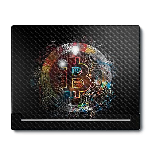 Image of MightySkins Carbon Fiber Skin Compatible with Alienware X16 R1 (2023) Full Wrap Kit - Crypto | Protective, Durable Textured Carbon Fiber Finish | Easy to Apply & Change Styles | Made in The USA