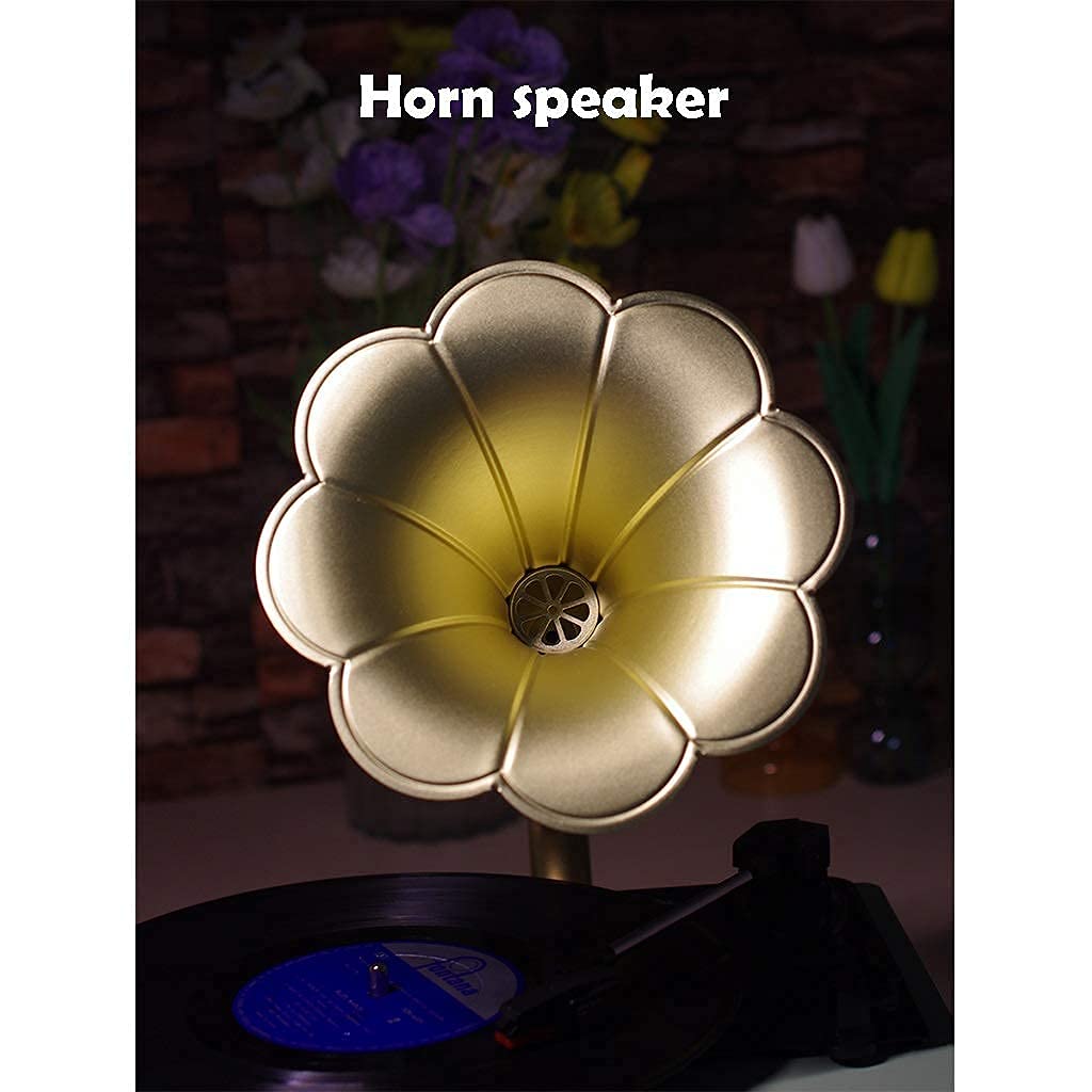 Giradischi grammofono in Stile Classico con Supporto per Vinile/U Disk/Bluetooth/Ingresso/Uscita Phono