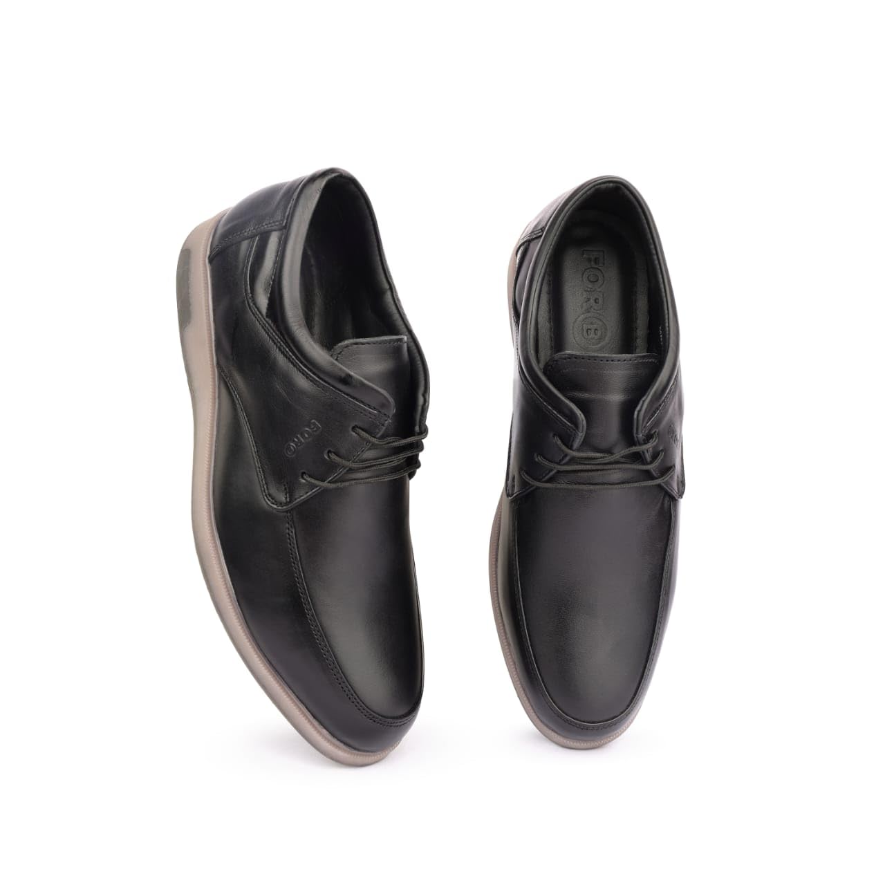 Men’s Premium Black Genuine Leather lace up Formal Shoes F2F2-Black | Classic Oxford & Derby Style | Casual & Formal Black Shoes for Men | Black Leather Footwear | Comfortable Cushioned | Party, Business, wedding, Casual, Office Wear Shoes | Perfect for Office Wear & Formal Dress. Size 10.