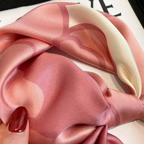 21" Mulberry Silk Scarfs Small Square Scarfs Fashion Neck Scarf Hair scarf for Women Gift Packed2