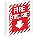 Brady 94008, Bradyglo High Visibility "V" Style Sign, (Pack of 4 pcs)