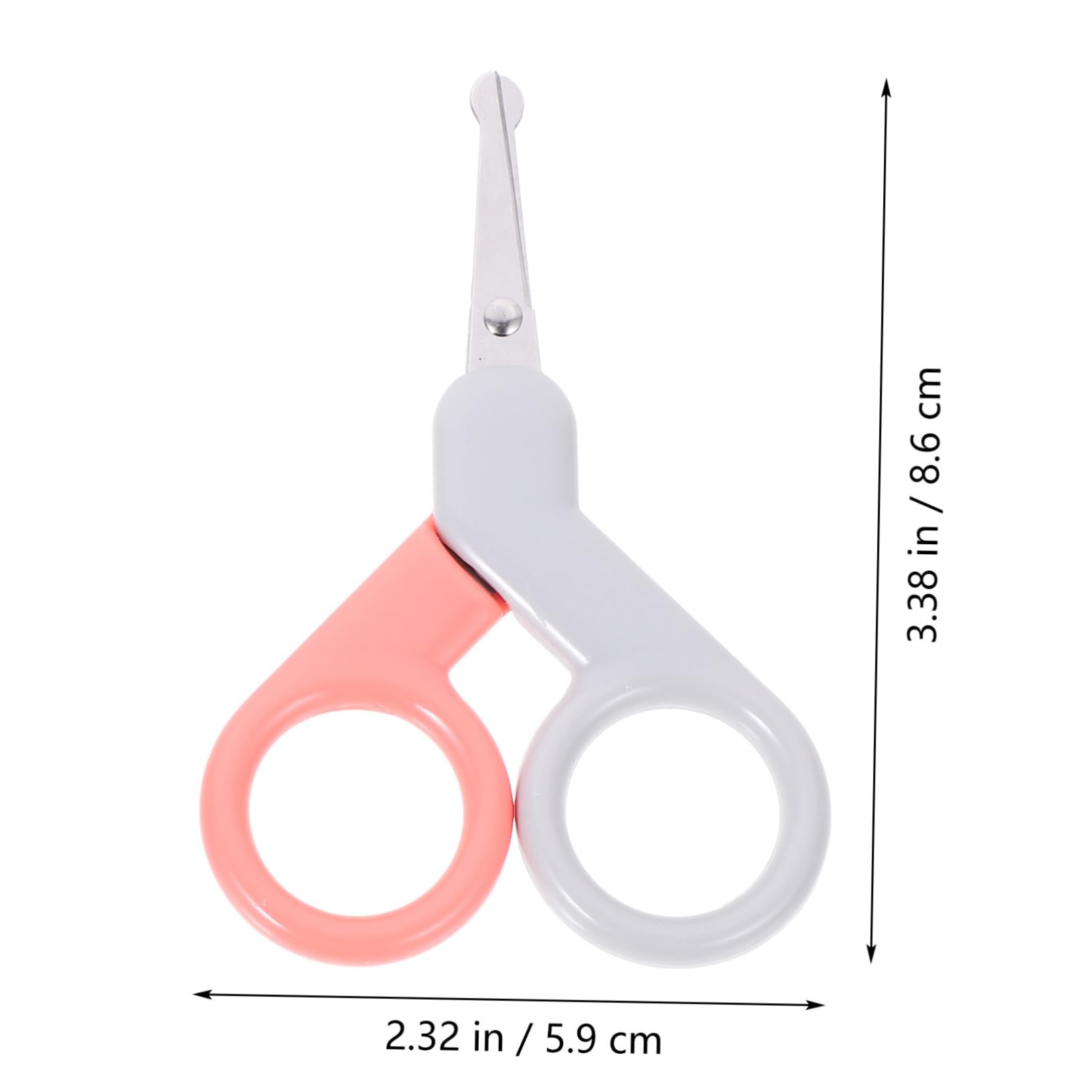 ORFOFE Newborn Nail Clippers Baby Safety Scissors Round-tip Nail Trimmer Toddler Clippers Set