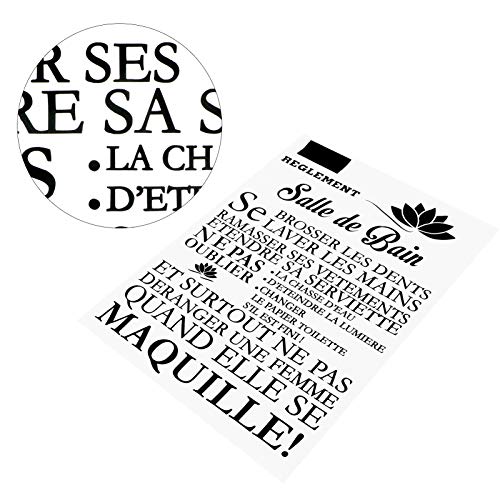 Vinilos decorativos de frases Fdit de PVC negro para decoración de pared de salas de estar 2