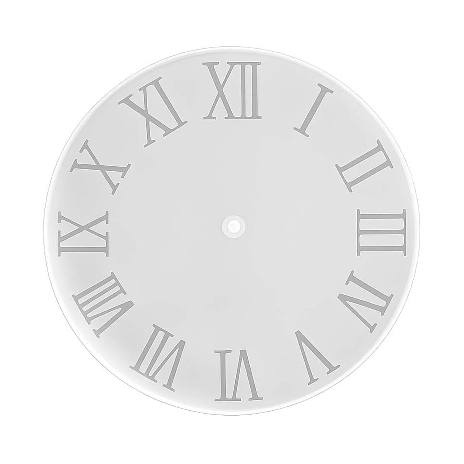 SXRQ Round Clock Silicone Molds Temperature Resistant Food Safe Silicone for Making Wall/Desk Clock Resin Art Large Face Cast
