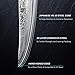 KYOKU Damascus Non-Serrated Steak Knives Set of 4 - Shogun Series - Japanese VG10 Steel - with Sheath & Case