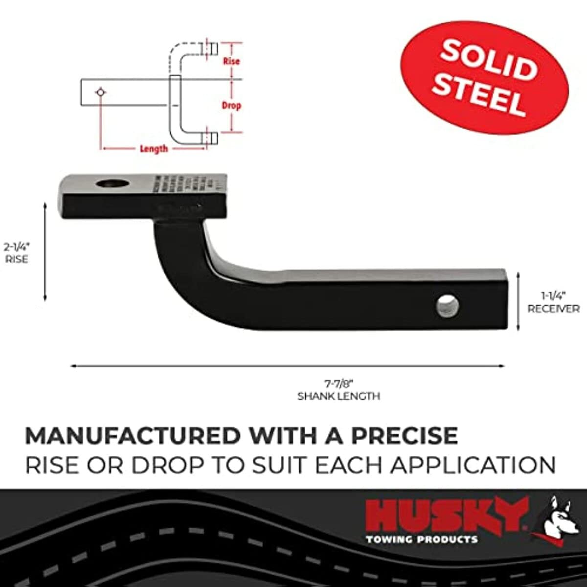 Amazon.co.jp: HuskクラスII交換用ボールマウント 7-7/8 X 2-1/4 X 2-7