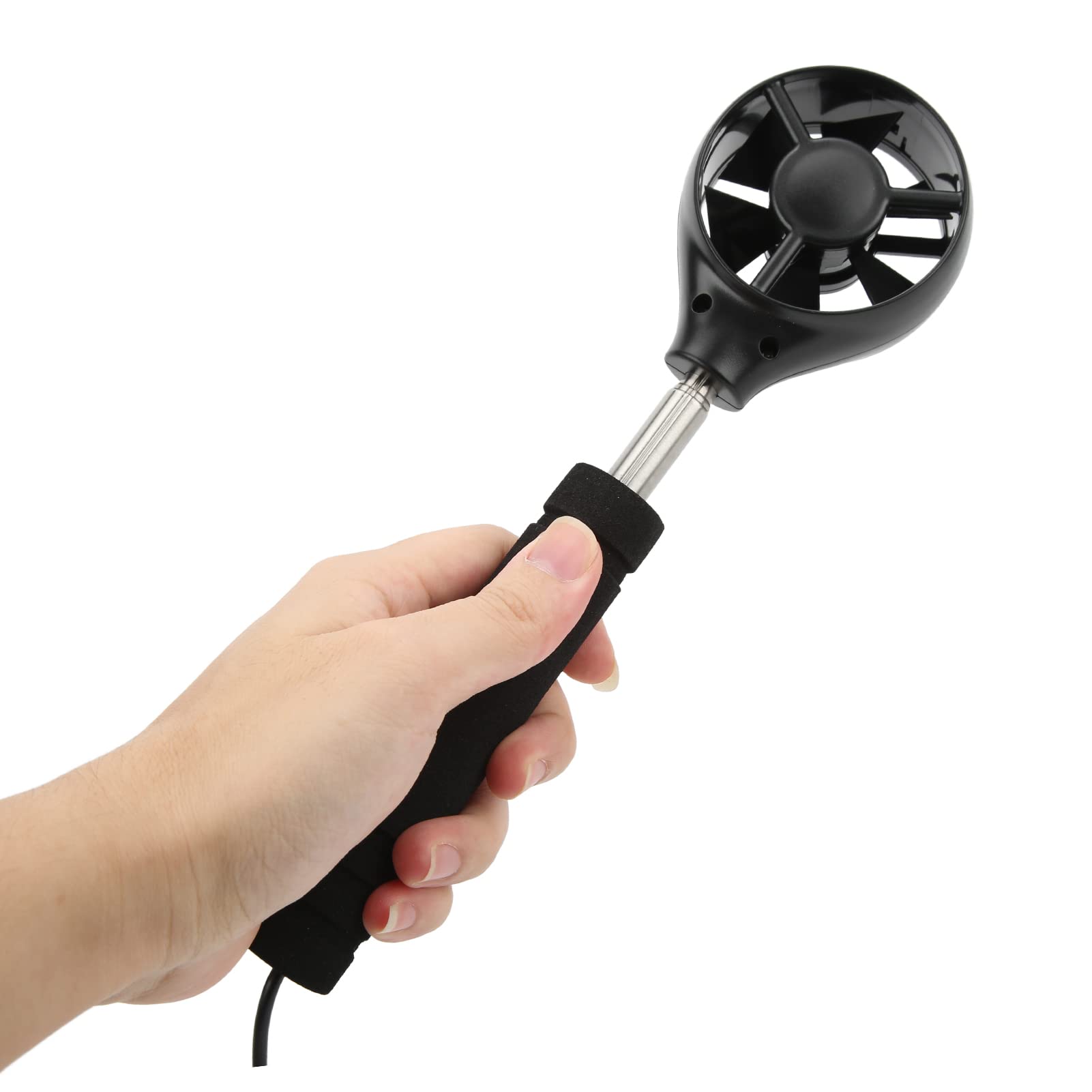 8909 Bardzo Dokładny Tester Prędkości Wiatru Ręczny Cyfrowy Anemometr do żeglarstwa Wędkarstwo Piesze Wędrówki Wiatr Wyświetlana prędkość i prędkość