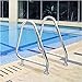 Sturdy Pool Safety Handrails Pool Handrails Swimming Pool Hand Rail for In Ground Swimming Pools with All Accessories and Grip Rail Grip Sleeve 4ft, 304 Stainless Material, 440lbs Load Capacity