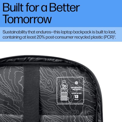 Image of HP 220 15.6 inch Laptop Backpack ; 23Litre; Water Resistant;100% Polyester; Black
