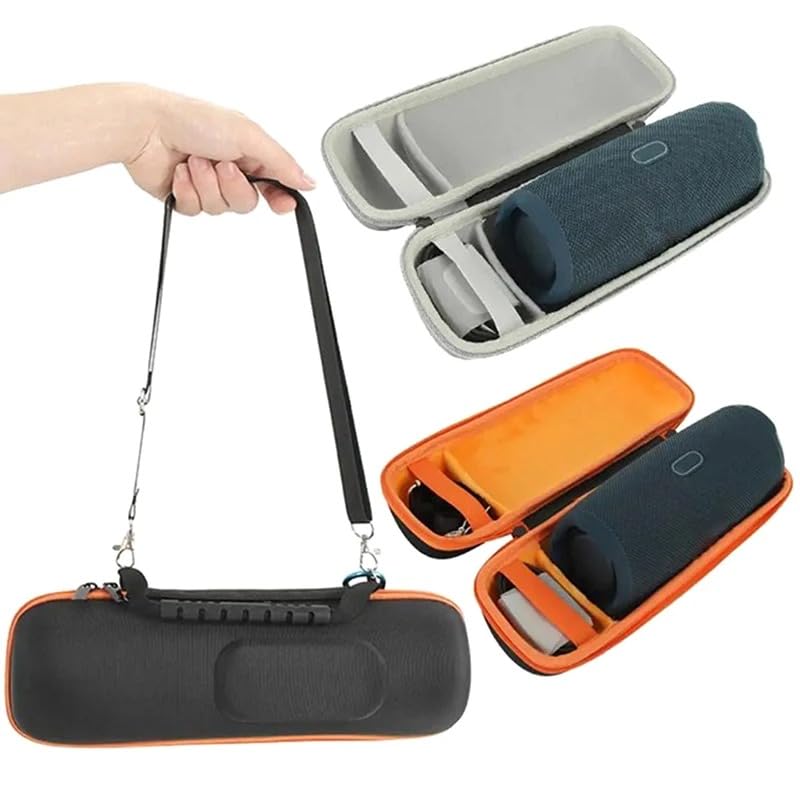 Hard Travel Carrying Case Compatible with JBL Charge 5,Protective Storage Bag for Portable Wireless Speaker/Charger and USB Cable (Grey)