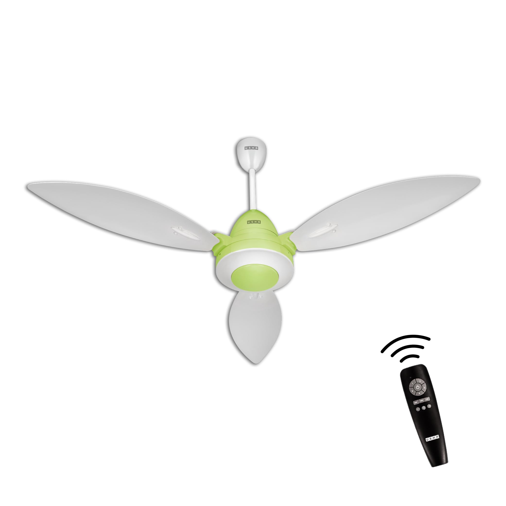 Usha CF BL Lily 1200MM WH&LGREEN 5ST Bldc ISI
