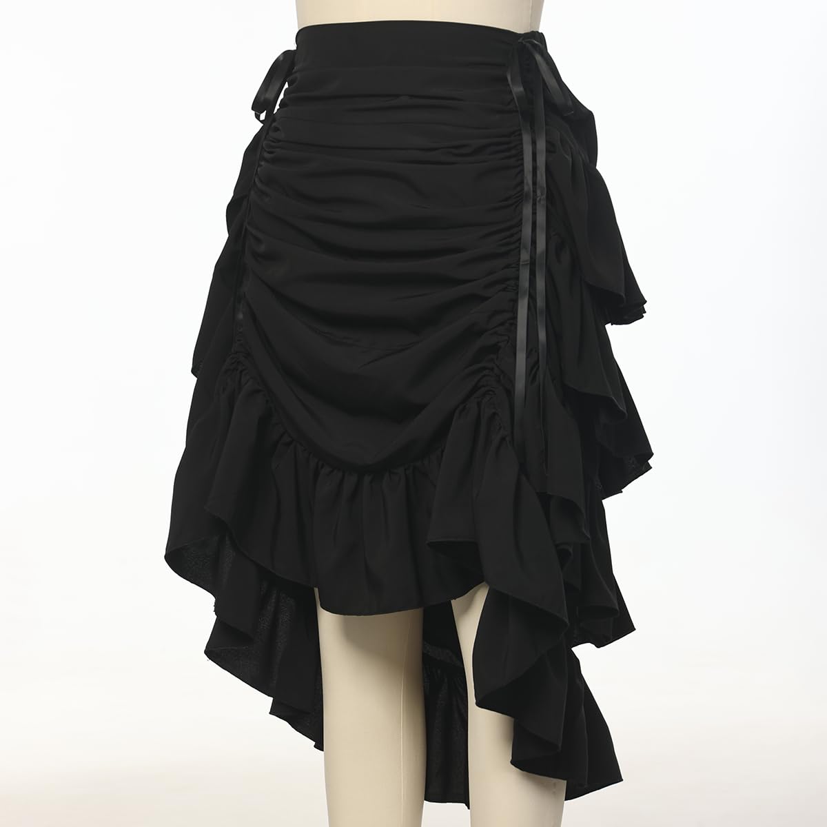 GRACEART Women's Victorian Steampunk Skirt Pirate Costume Burlesque: Large Polyester (Black)