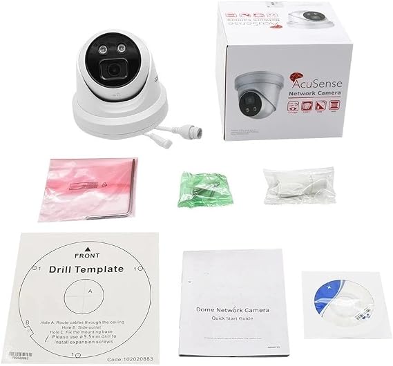 DS-2CD2386G2-I 4K 8MP HIKVIS0N_AcuSense DarkFighter Turret PoE IP Camera Outdoor, WDR, Human/Vehicle Detection,IP67 IK10, H.265+, 2.8mm Lens Wide Angle, International English Version