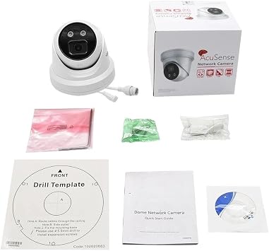 DS-2CD2386G2-I 4K 8MP HIKVIS0N_AcuSense DarkFighter Turret PoE IP Camera Outdoor, WDR, Human/Vehicle Detection,IP67 IK10, H.265+, 2.8mm Lens Wide Angle, International English Version