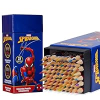 Disney Colouring Pencils for Kids, 72 Pencils Colouring Box Assorted Colours Art Supplies - Kids Gifts