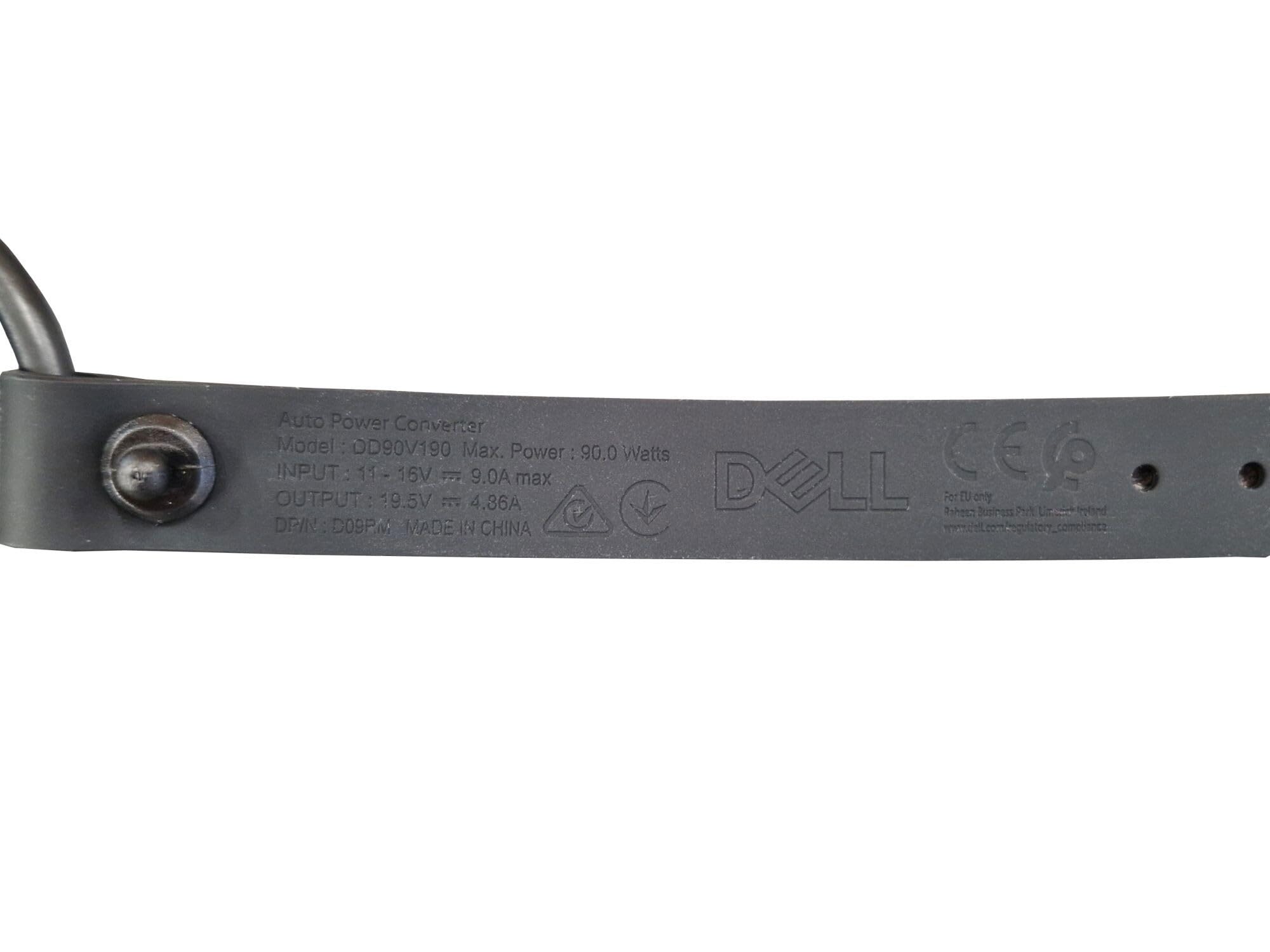 Dell 0H536T Originale Alimentatore da Auto - / Aereo 90 Watt per Latitude 14 E5440, 14 Rugged (5414), 15 (E5550), Precision M4500, M4600, M6700, Vostro 3360