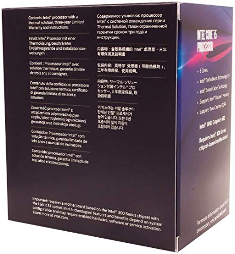 Image of Intel Core i5-8400 Processor (9M Cache, up to 4.00 GHz)