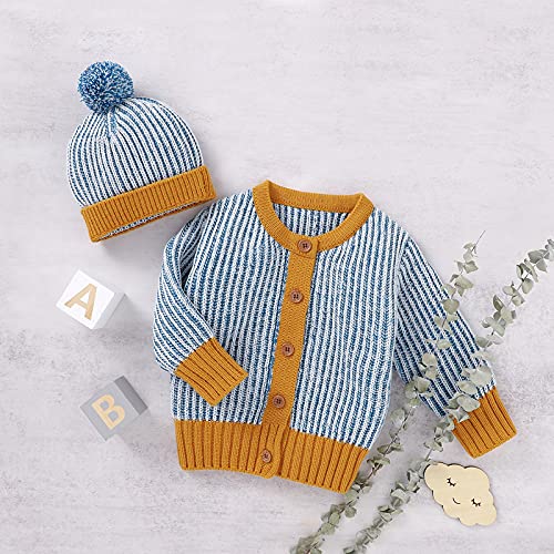 Baby Tops Meninos Chapéu Suéter Blusa Infantil Meninas Algodão Malha Suéter Roupas Meninos Tops Cami