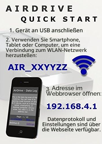 AirDrive Forensic Keylogger Cable Pro - USB Verlängerungskabel Hardware Keylogger mit WiFi, 16MB Flash, Email und Live Datenübertragung