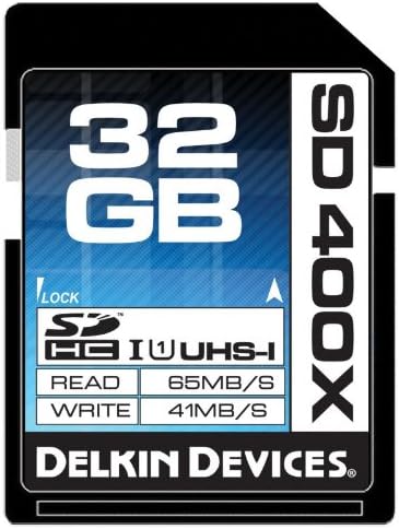 Delkin 32GB 400X SDHC UHS-I Memory Card (DDSD400-32GB)