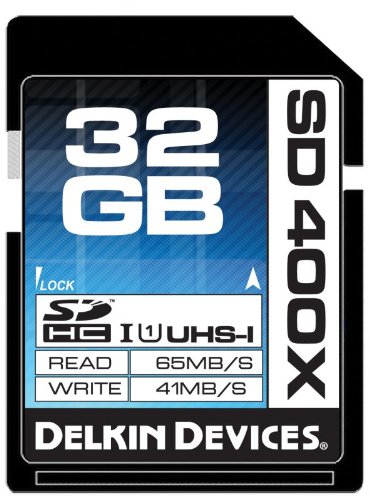 Delkin 32GB 400X SDHC UHS-I Memory Card (DDSD400-32GB)