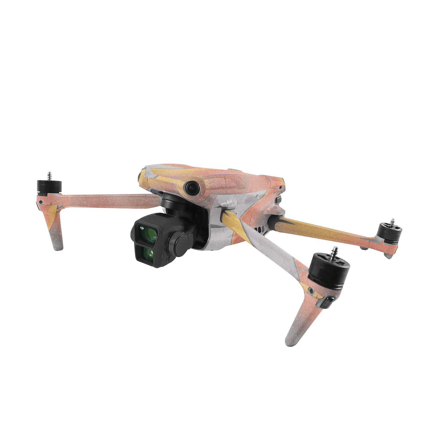 MightySkins Glossy Glitter Skin Compatible with DJI Air 3 - Marble Magma | Protective, Durable High-Gloss Glitter Finish | Easy to Apply