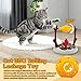 Hnvdkln Cat Treat Dispensing Slow Feeder with 3 Dispensing Holes Interactive Cat Treat Dispenser Toy Enrichment Interactive Stimulation Toy for Kitten