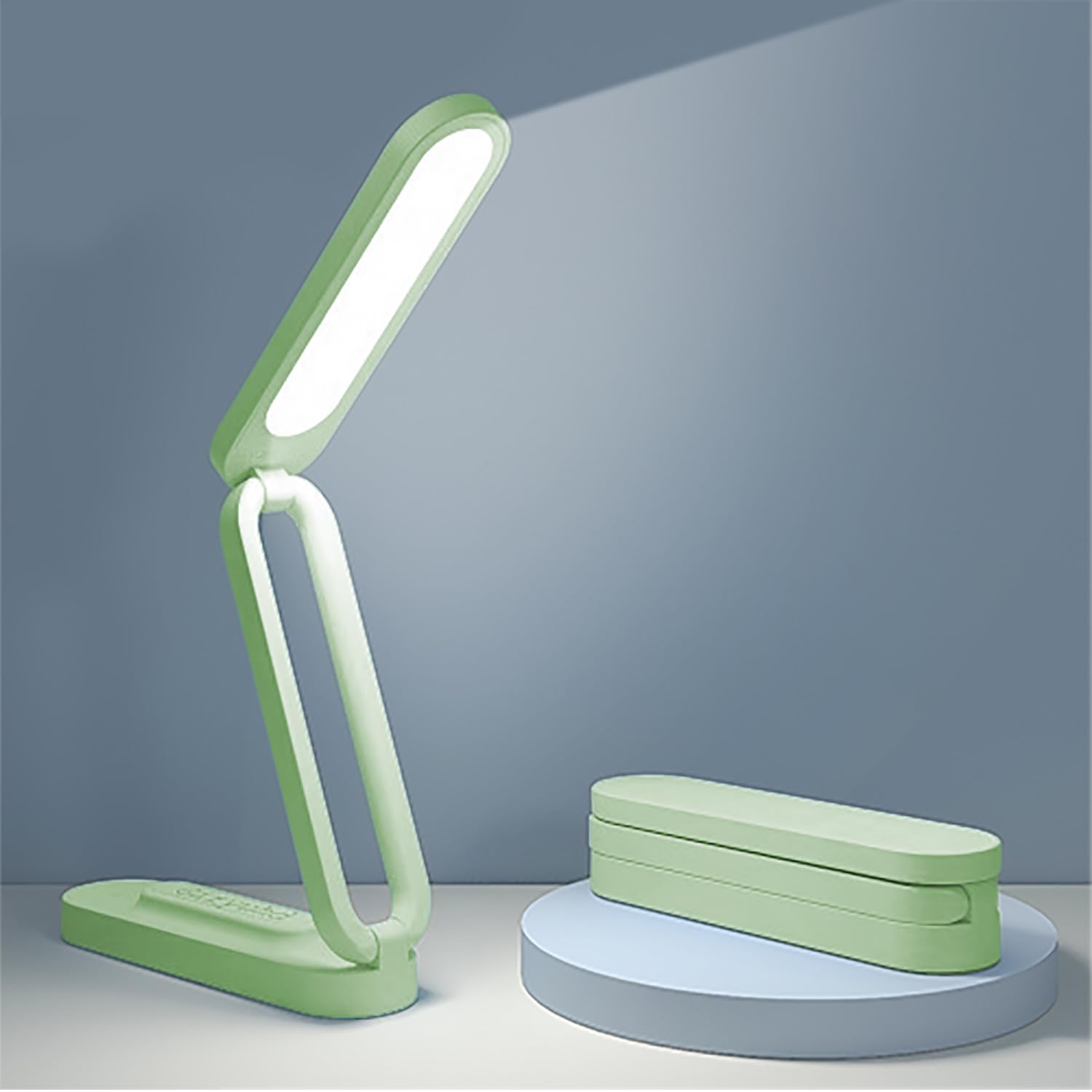 Giryuhd LED Desk Lamp for Office Home & Battery Operated Lamp Rechargeable Lamp Foldable & Portable Light, LED Desk Light Strip, 3 Brightness Dimmable Small Desk Lamp Wireless Reading Lamp — image 1
