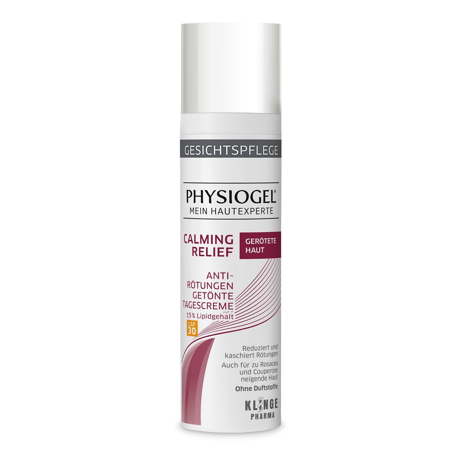 PHYSIOGEL Calming Relief Anti-Rötungen getönte Tagescreme LSF30 - beruhigende Gesichtspflege für zu Rosacea und Couperose neigende Haut - Gesichtscreme mit Ceramiden, UV-Schutz und Endothelyol - 40 ml