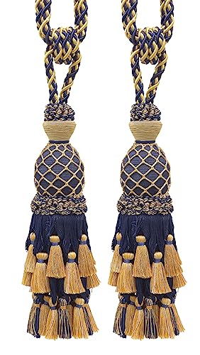 DÉCOPRO Lavish Large Curtain & Drapery Hand Crafted Tassel Tiebacks