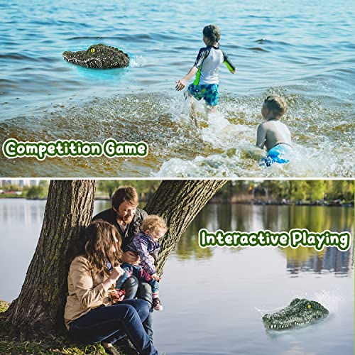 Doohickey Remote Control Alligator Head Boat For Kids And Adults, Simulates The Speed And Movement Of A Real Alligator, For Pools, Water Parks, Lakes And More, Includes Gator Head And Remote Control #TOP4