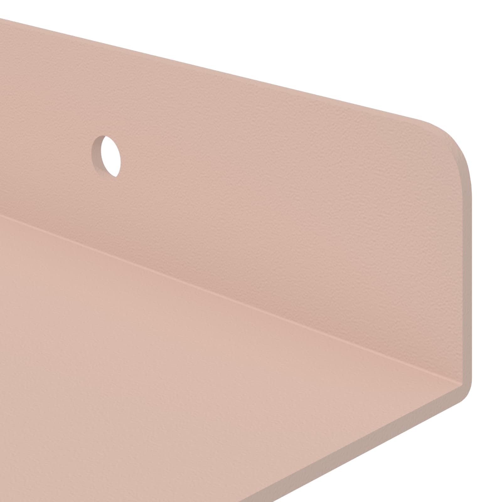 vidaXL Étagère Flottante 4 pc Rose 100 x 9 x 2,5 cm Acier