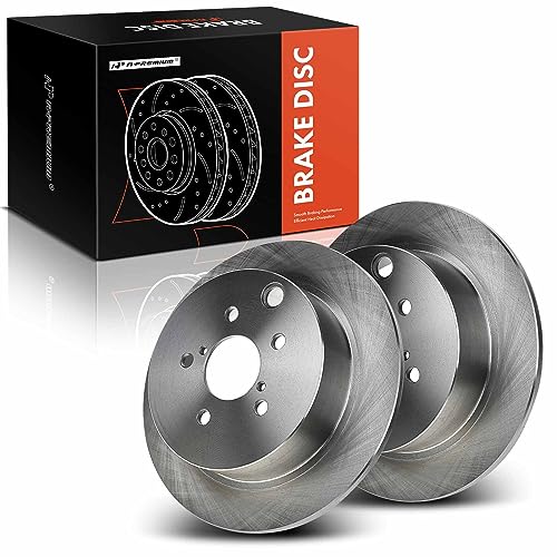 A-Premium 10.78 Inch (273.8mm) Rear Solid Disc Brake Rotors, 2-Pack by A-Premium - Used condition - US$72.08