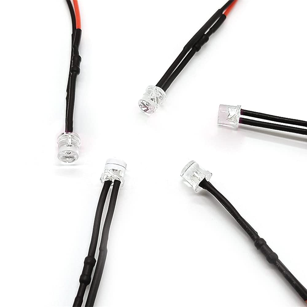 Lot De 10 Diodes électroluminescentes LED Pré-câblées 12 V 10