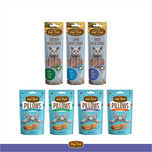 Image of BarkButler x Catfest Pillows with Chicken Creamy Filling Cat Treat, 30g |Made with Natural Ingredients |0% Artificial Flavor, Colour or Preservatives|for All Cats & Kittens Breed