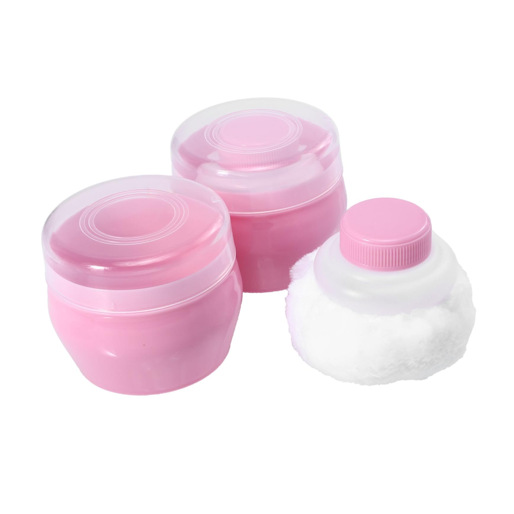 PartyKindom Talcum Powder Puff Container Baby Talc Powder Puff for after Bath Gentle for Boys and Girls
