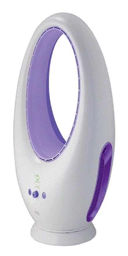 A/C Circulated Bladeless Fan with Decorative LED Light & Remote Control