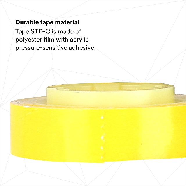 Image of 3M ScotchCode Wire Marker Tape Dispenser with Tape STD-C 10 Color Rolls