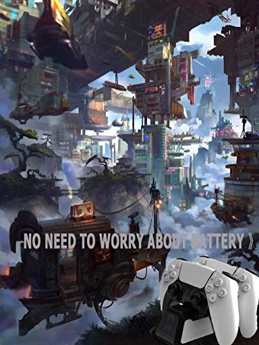 Newest Charging Station For Ps5 Wireless Controllers, With Led Indicator, White, Fast Charing Dock For Dual Sense Playstaion 5 Controller With 80Cm Short Charging Cord #TOP6