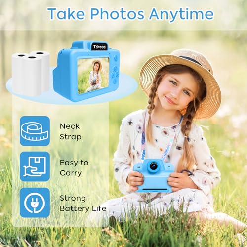 Tbltaca KC6 Instant Camera For Kids, Kids Instant Print Camera For 3 4 5 6 7 8 9 10 Years Old Girl Christmas Birthday Gifts, Portable Kid Toddler Digital Travel Camera Toy thumb #3