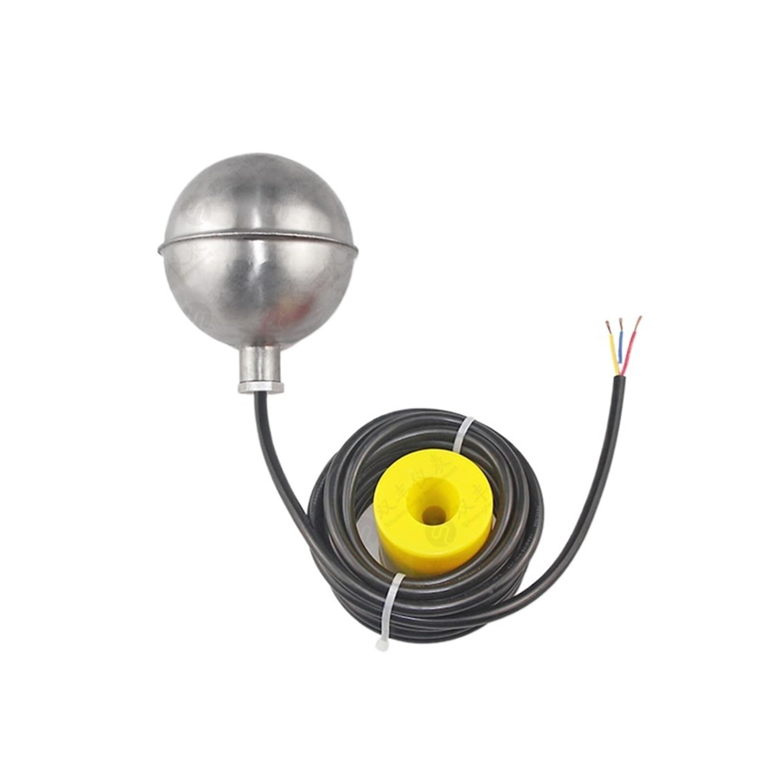 Controlador de Nivel Agua con Interruptor Flotador Cable Mercurio Acero Inoxidable anticorrosión Alta Temperatura(50-180C 5M SUS316)