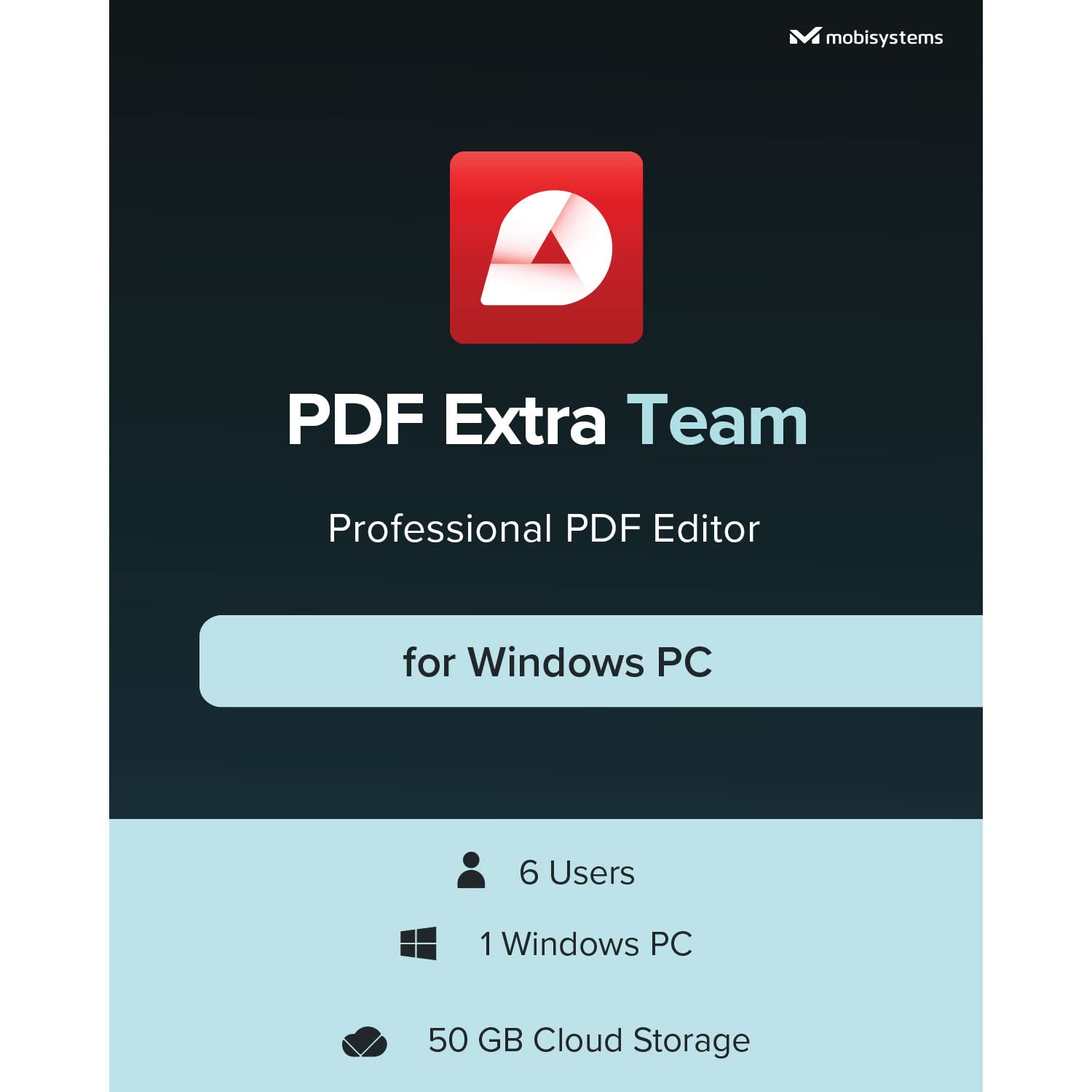 PDF Extra Team | PDF Converter: Create, Edit, Sign Documents | 6 Users / 1 Year License for Windows
