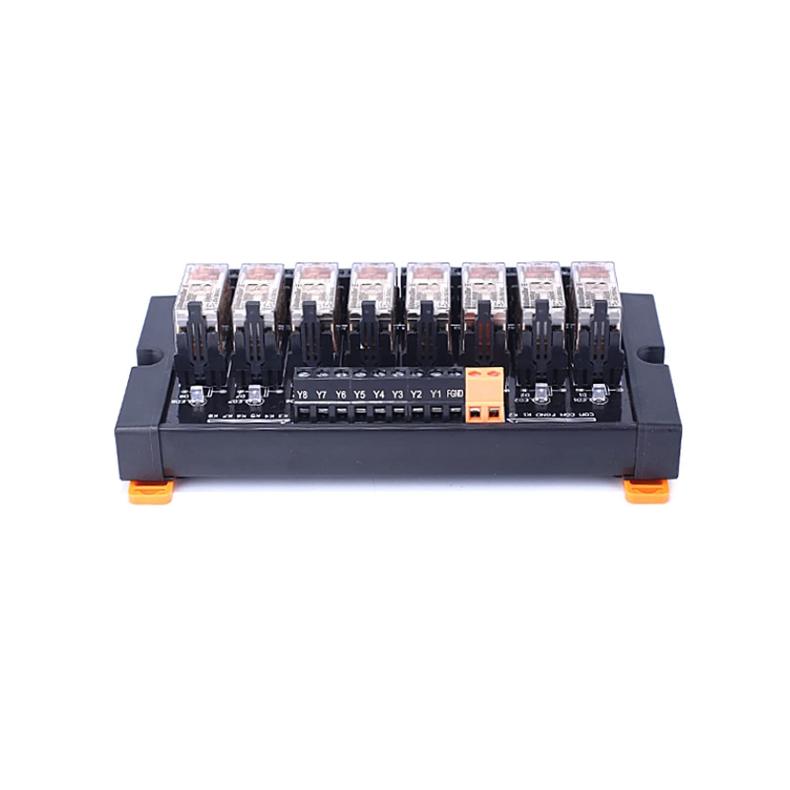 BIVOO Módulo de relé de Potencia Universal NPN/PNP, módulo de combinación, Placa de Potencia PLC, Placa amplificadora, relé de 6/8/10/16 Canales (Size : 8 Channels)