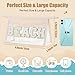 Etercycle Boho Patch BEACH Makeup Bag, Clear PVC Travel Toiletry Bag Waterproof Beach Bags for Women, Small Chenille Letter Bag With Zipper for Beach Travel Essentials