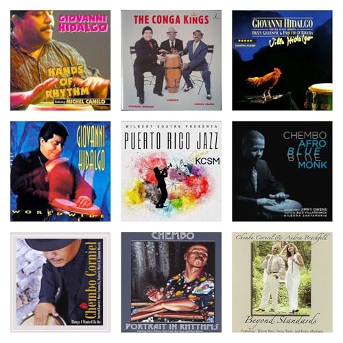 Puerto Rico Jazz Giovanni Hidalgo y Chembo Corniel. Podcast Por  arte de portada