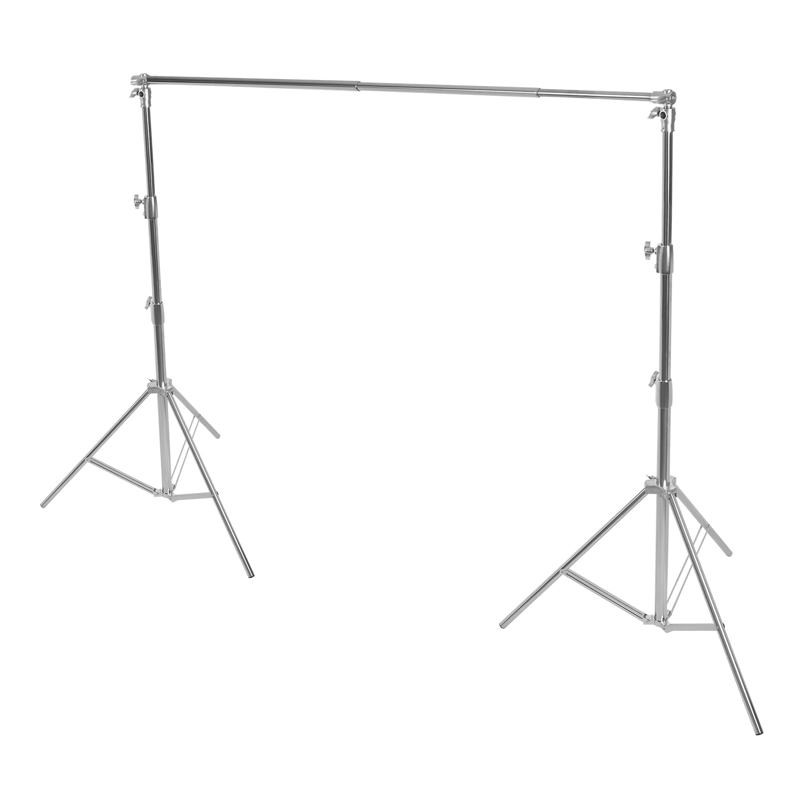 Photo Studio Backdrop Stand for Photoshoot, 9.45x9.84ft Adjustable Background Banner Stand, Foldable Photography Background Stand with Travel Bag, 8 Backdrop Clamps, 2 Sandbags ,12 Elastic Straps