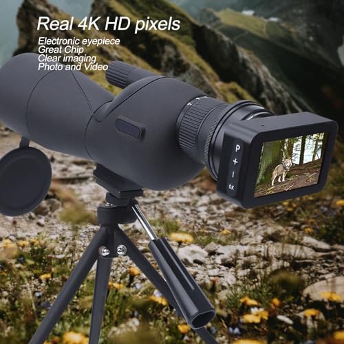 Cámara Ocular Telescópica, Ocular Electrónico con Pantalla a Color 4K de 3 Pulgadas, Cámara Planetaria de 22 a 46 Mm para Telescopio, para Astrofotografía Planetaria y