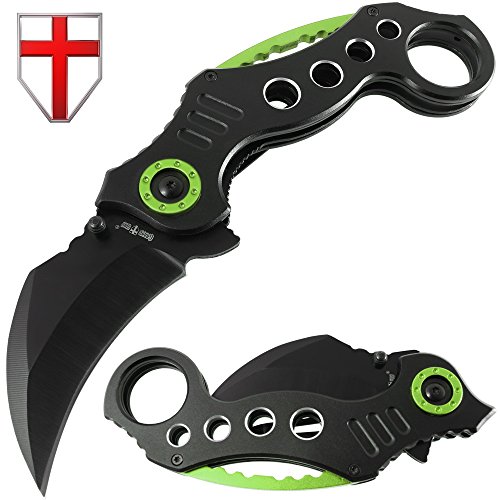 Karambit Knife Spring Assisted Karambit - Folding Pocket Claw Knofe - Assisted Opening