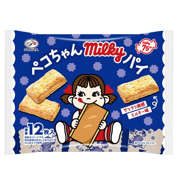 Amazon.co.jp: 不二家 ペコちゃんミルキーパイ 110g×6袋 : 食品・飲料
